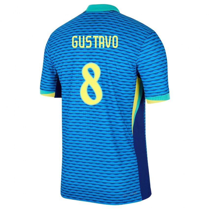 Dámské Brazílie Luiz Gustavo #8 Modrý Daleko Hráčské Dresy 24-26 Dres