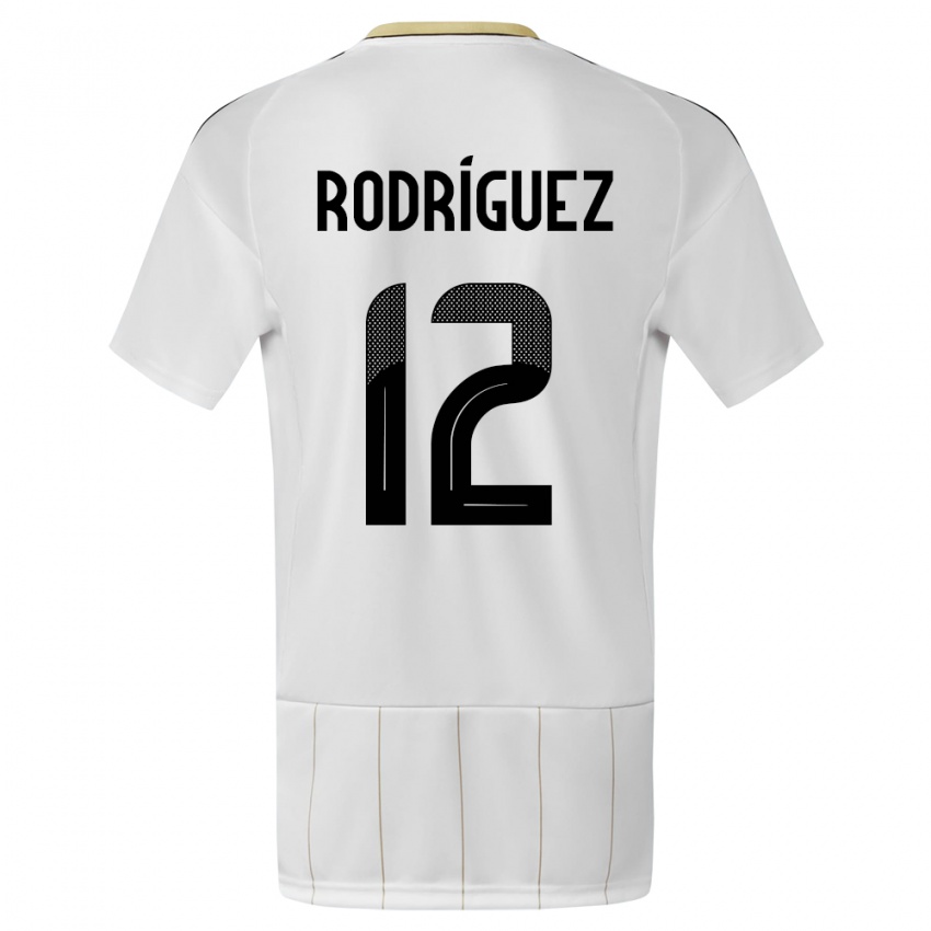 Dámské Kostarika Lixy Rodriguez #12 Bílý Daleko Hráčské Dresy 24-26 Dres