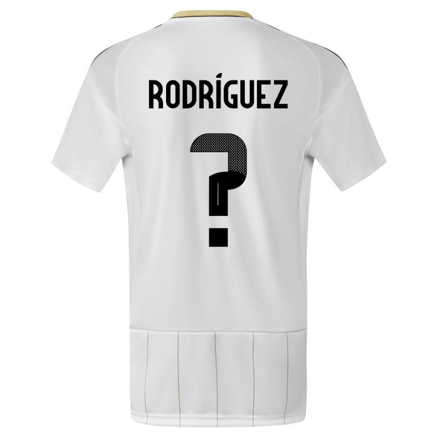 Dámské Kostarika Bradley Rodriguez #0 Bílý Daleko Hráčské Dresy 24-26 Dres