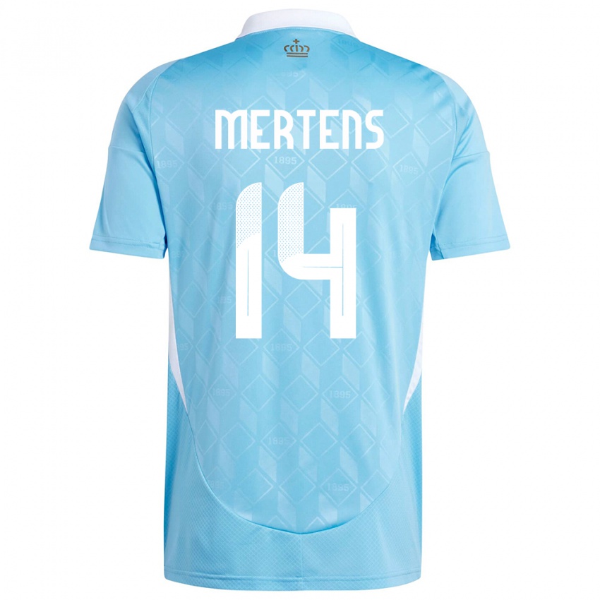 Dámské Belgie Dries Mertens #14 Modrý Daleko Hráčské Dresy 24-26 Dres
