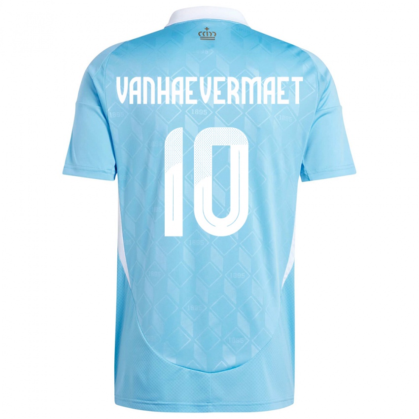 Dámské Belgie Justine Vanhaevermaet #10 Modrý Daleko Hráčské Dresy 24-26 Dres