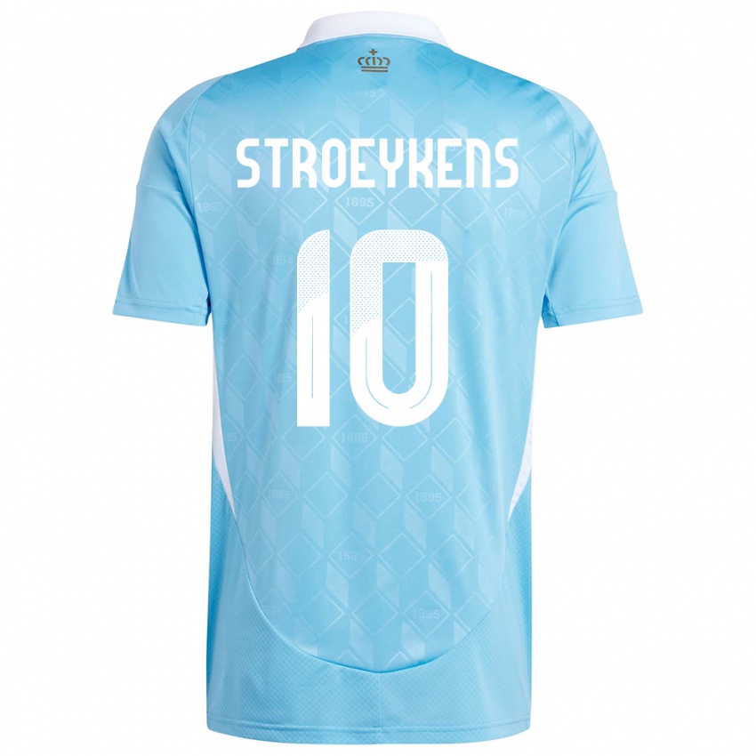 Dámské Belgie Mario Stroeykens #10 Modrý Daleko Hráčské Dresy 24-26 Dres