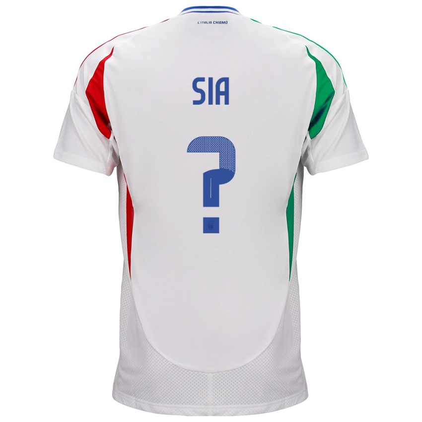 Dámské Itálie Diego Sia #0 Bílý Daleko Hráčské Dresy 24-26 Dres
