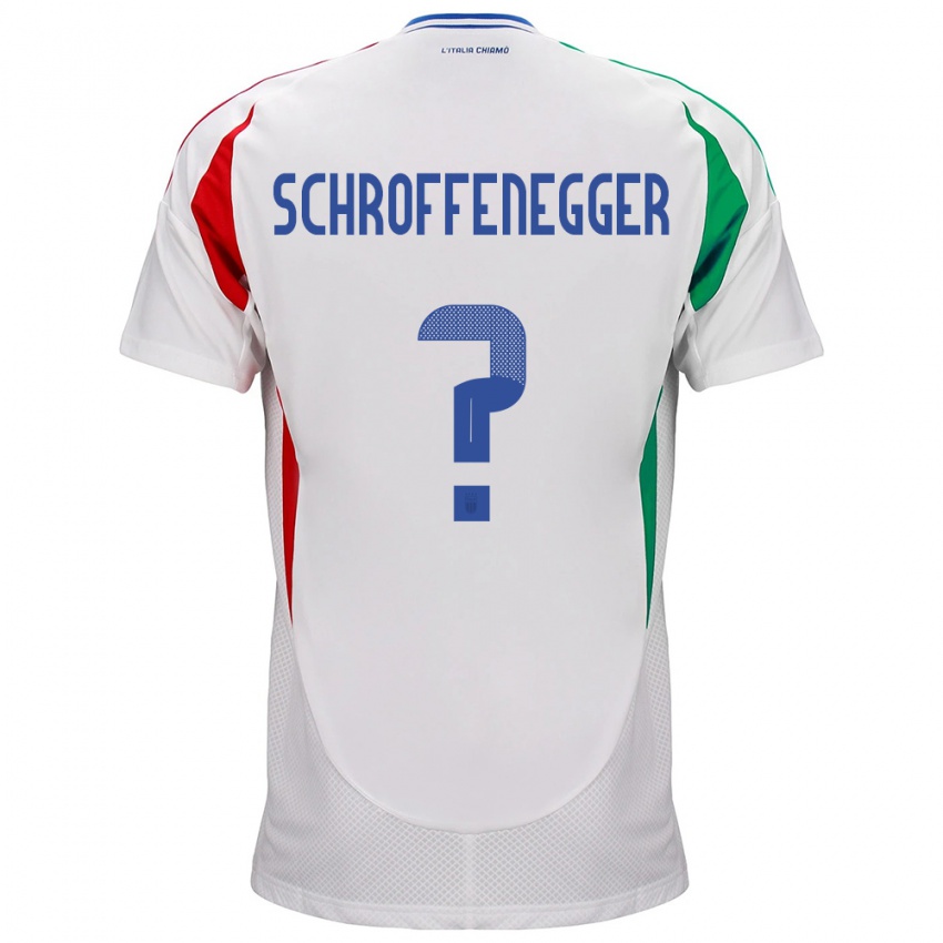 Dámské Itálie Katja Schroffenegger #0 Bílý Daleko Hráčské Dresy 24-26 Dres