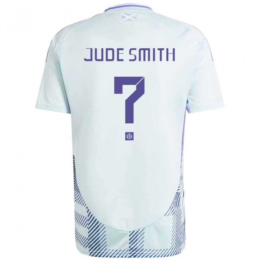 Dámské Skotsko Jude Smith #0 Světle Mátově Modrá Daleko Hráčské Dresy 24-26 Dres