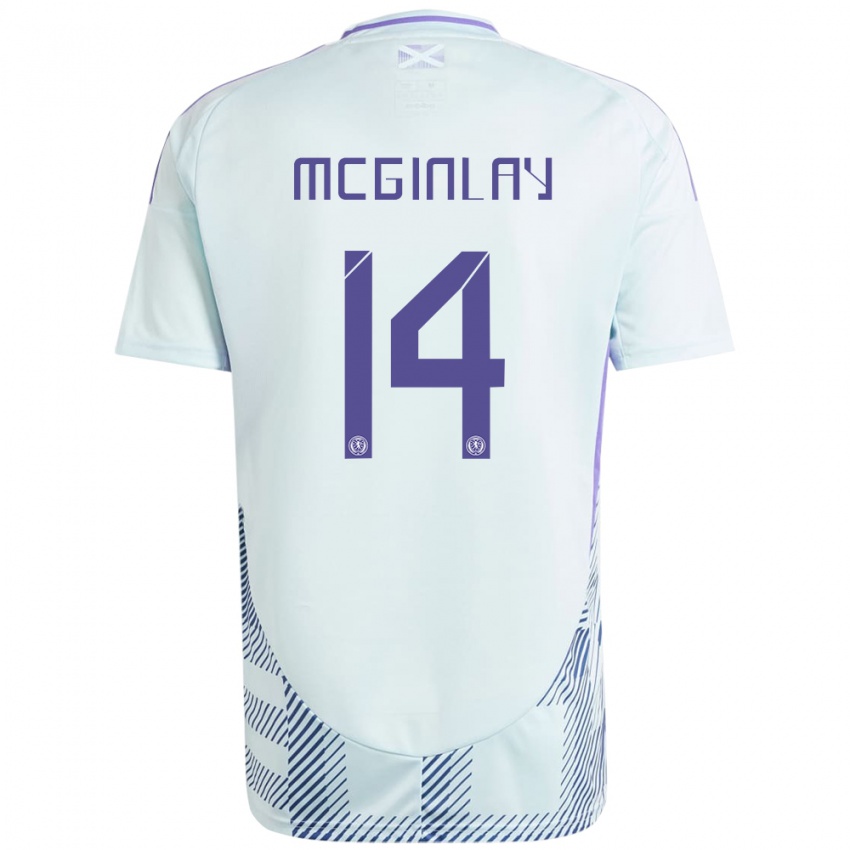Dámské Skotsko Aiden Mcginlay #14 Světle Mátově Modrá Daleko Hráčské Dresy 24-26 Dres