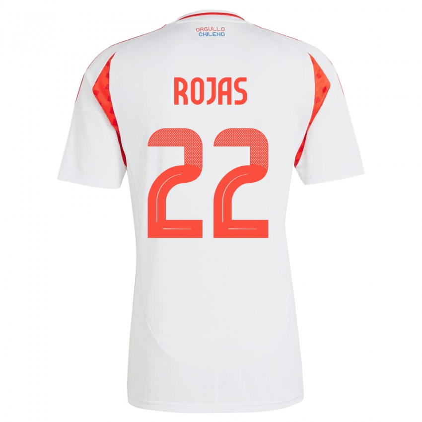Dámské Chile Jeyson Rojas #22 Bílý Daleko Hráčské Dresy 24-26 Dres