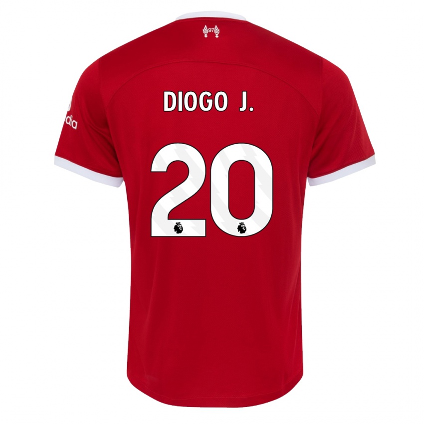 Dětské Diogo Jota #20 Červené Domů Hráčské Dresy 2023/24 Dres