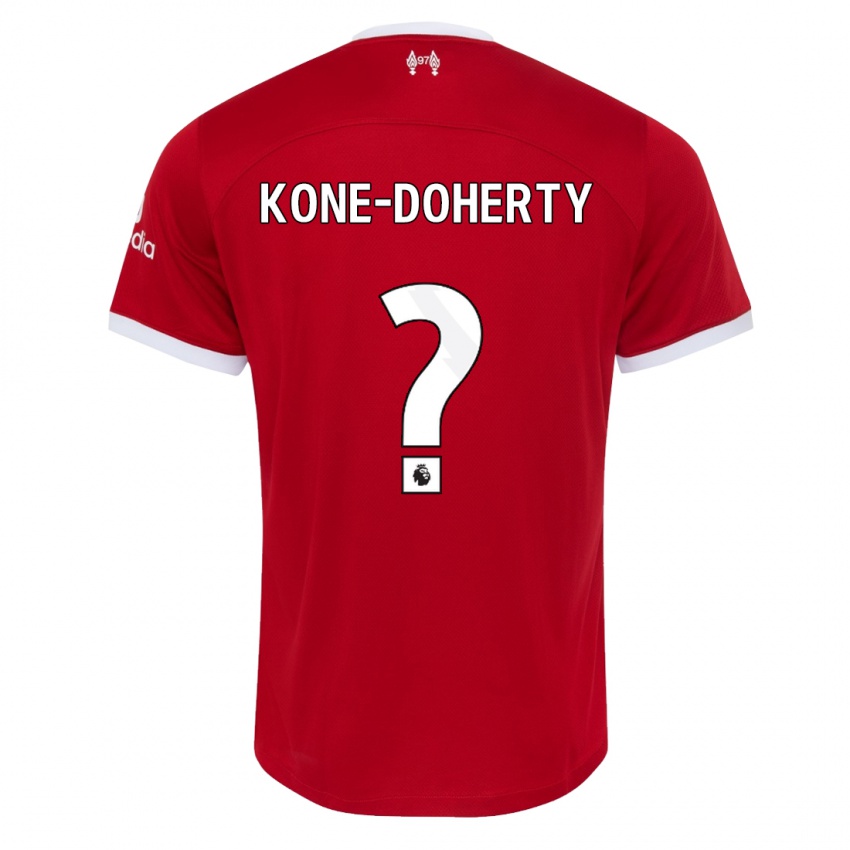Dětské Trent Kone-Doherty #0 Červené Domů Hráčské Dresy 2023/24 Dres
