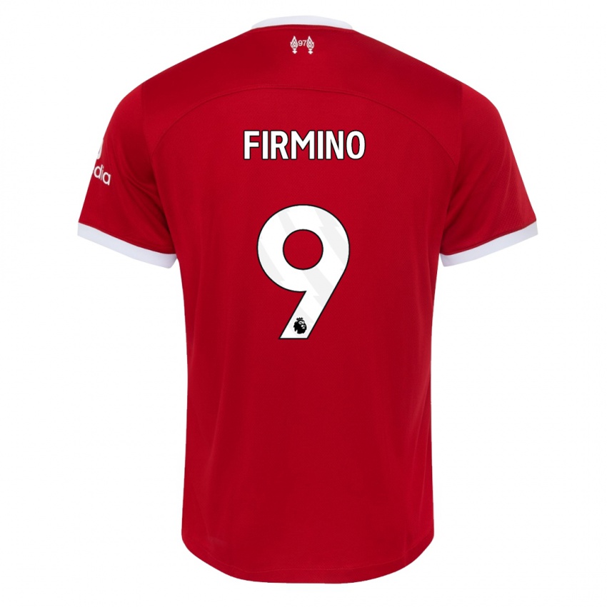 Dětské Roberto Firmino #9 Červené Domů Hráčské Dresy 2023/24 Dres