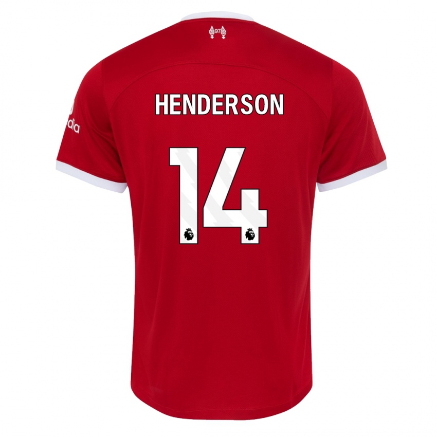 Dětské Henderson #14 Červené Domů Hráčské Dresy 2023/24 Dres