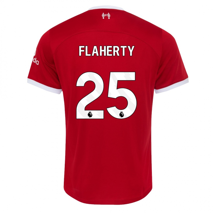Dětské Gilly Flaherty #25 Červené Domů Hráčské Dresy 2023/24 Dres