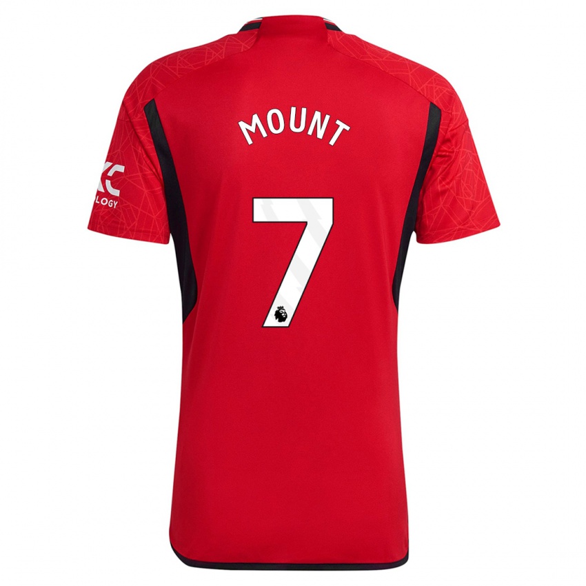 Dětské Mason Mount #7 Červené Domů Hráčské Dresy 2023/24 Dres