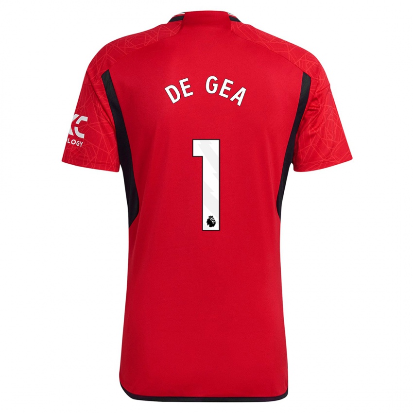 Dětské David De Gea #1 Červené Domů Hráčské Dresy 2023/24 Dres