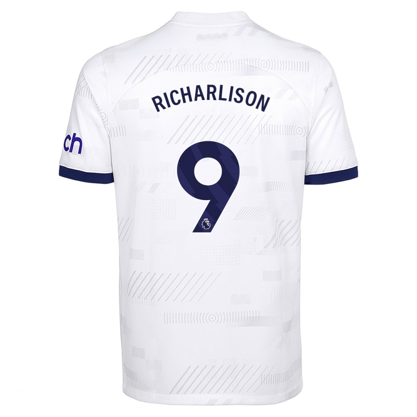 Dětské Richarlison #9 Bílý Domů Hráčské Dresy 2023/24 Dres