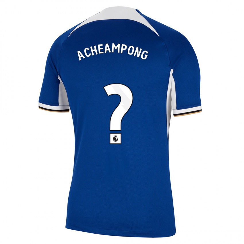 Dětské Josh Acheampong #0 Modrý Domů Hráčské Dresy 2023/24 Dres