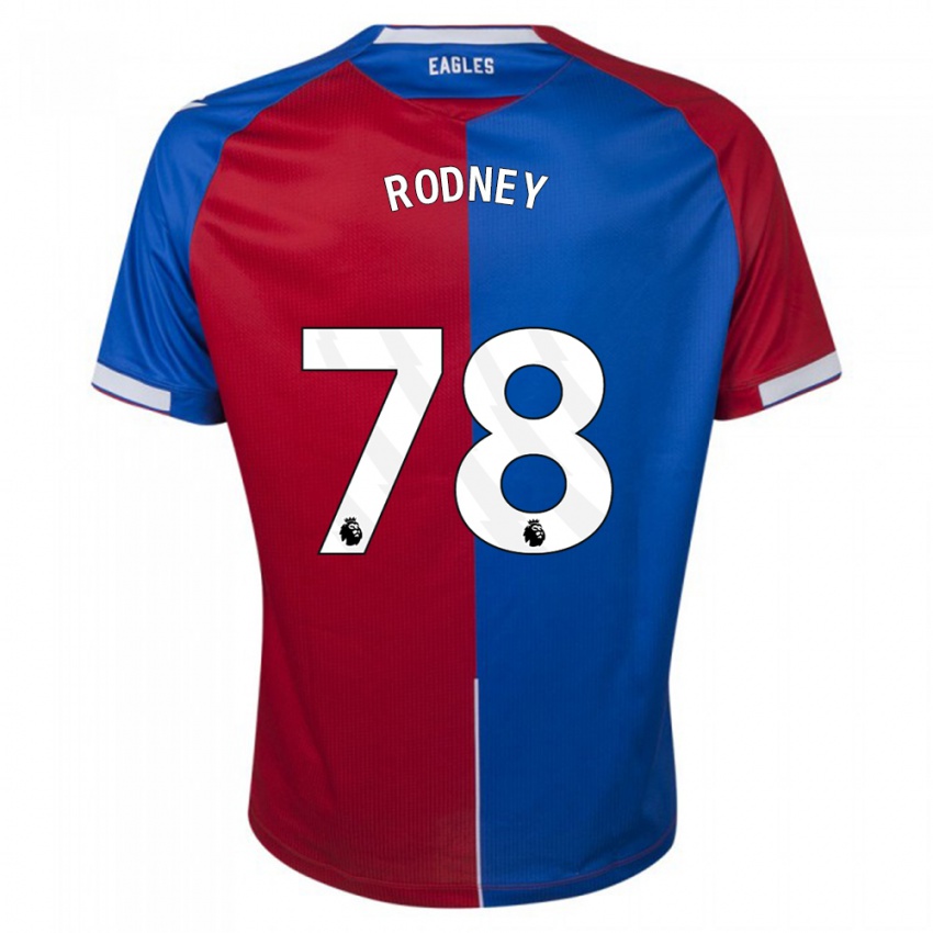 Dětské Kaden Rodney #78 Červená Modrá Domů Hráčské Dresy 2023/24 Dres