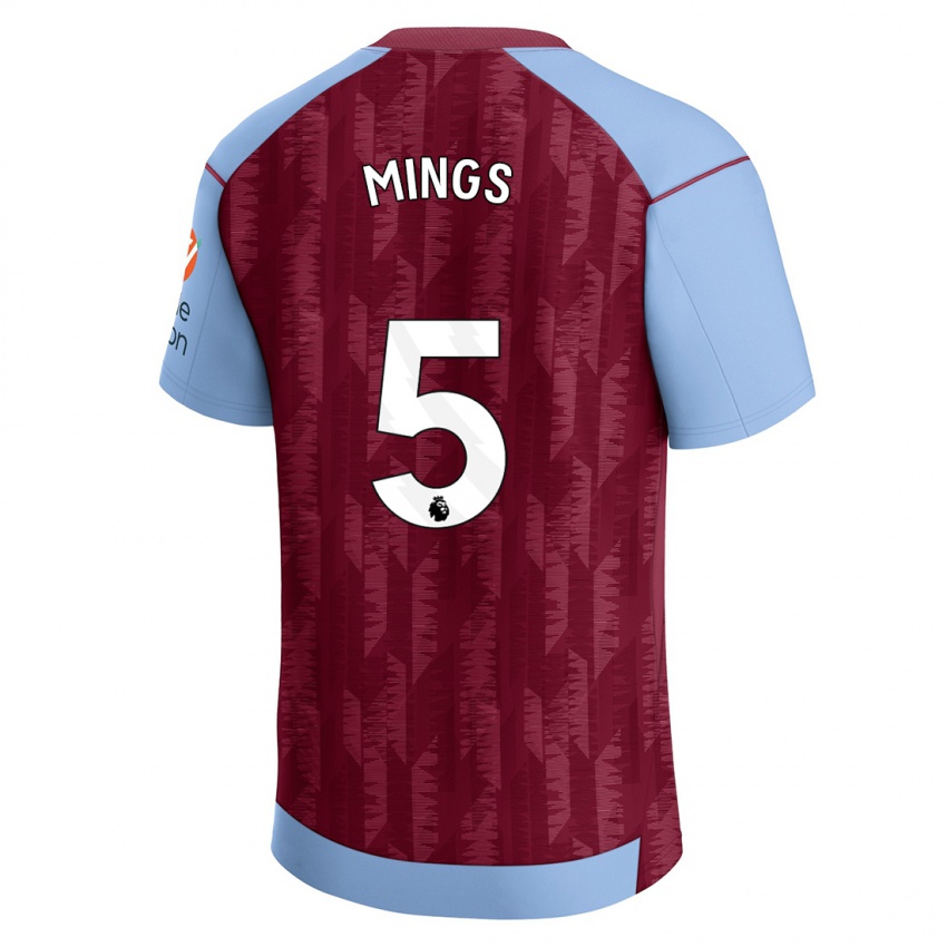 Dětské Tyrone Mings #5 Claretblue Domů Hráčské Dresy 2023/24 Dres