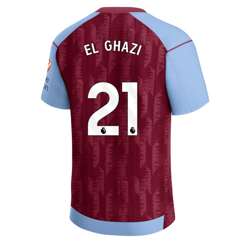 Dětské Anwar El Ghazi #21 Claretblue Domů Hráčské Dresy 2023/24 Dres