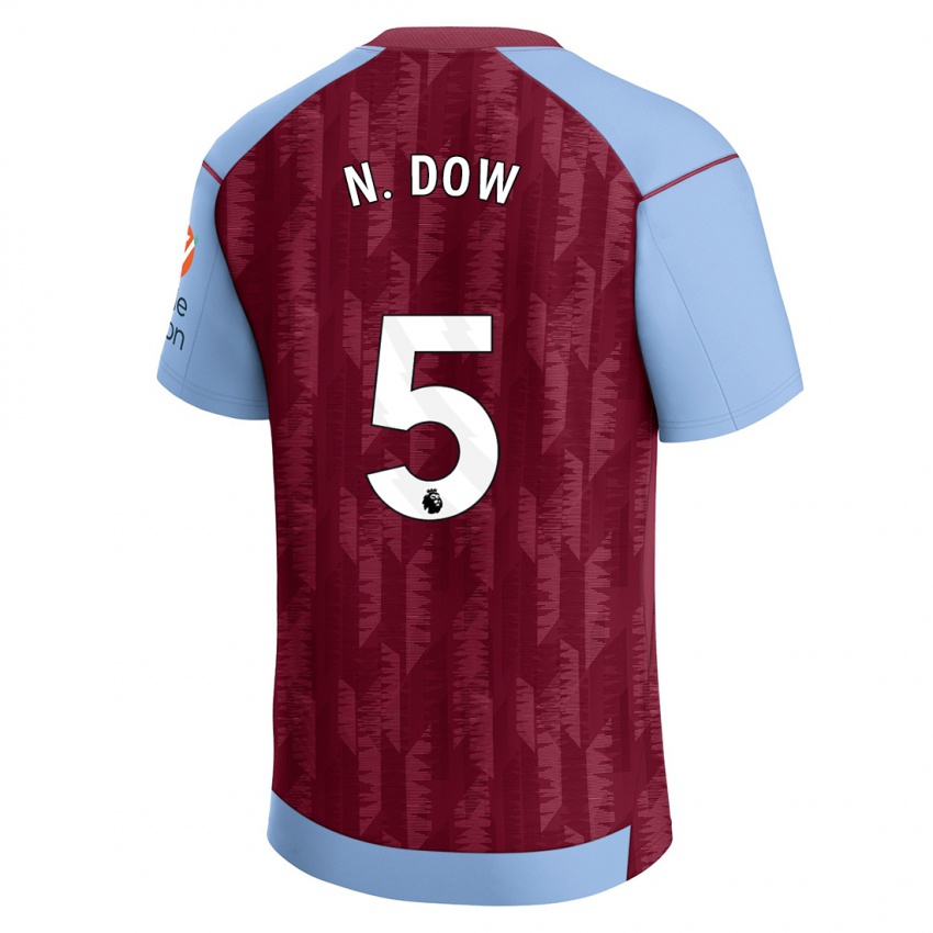 Dětské Elisha N'dow #5 Claretblue Domů Hráčské Dresy 2023/24 Dres