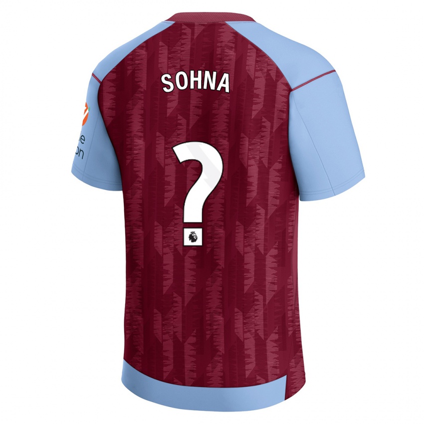 Dětské Myles Sohna #0 Claretblue Domů Hráčské Dresy 2023/24 Dres