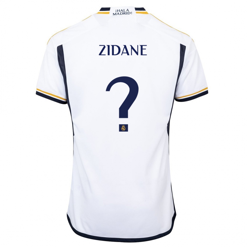 Dětské Elyaz Zidane #0 Bílý Domů Hráčské Dresy 2023/24 Dres