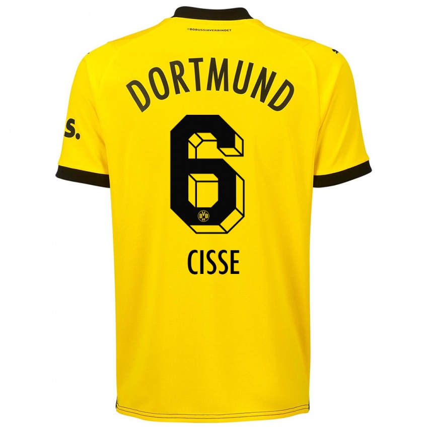 Dětské Faroukou Cisse #6 Žlutá Domů Hráčské Dresy 2023/24 Dres