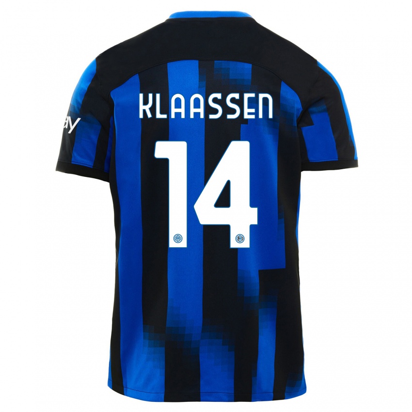 Dětské Davy Klaassen #14 Černá Modrá Domů Hráčské Dresy 2023/24 Dres