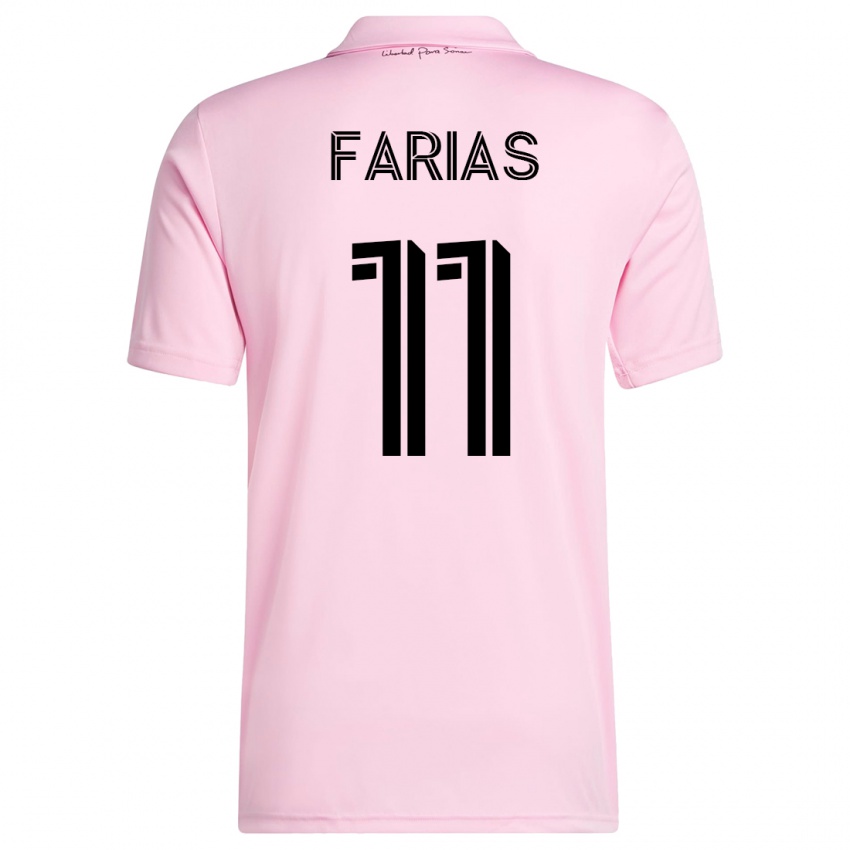 Dětské Facundo Farías #11 Růžový Domů Hráčské Dresy 2023/24 Dres