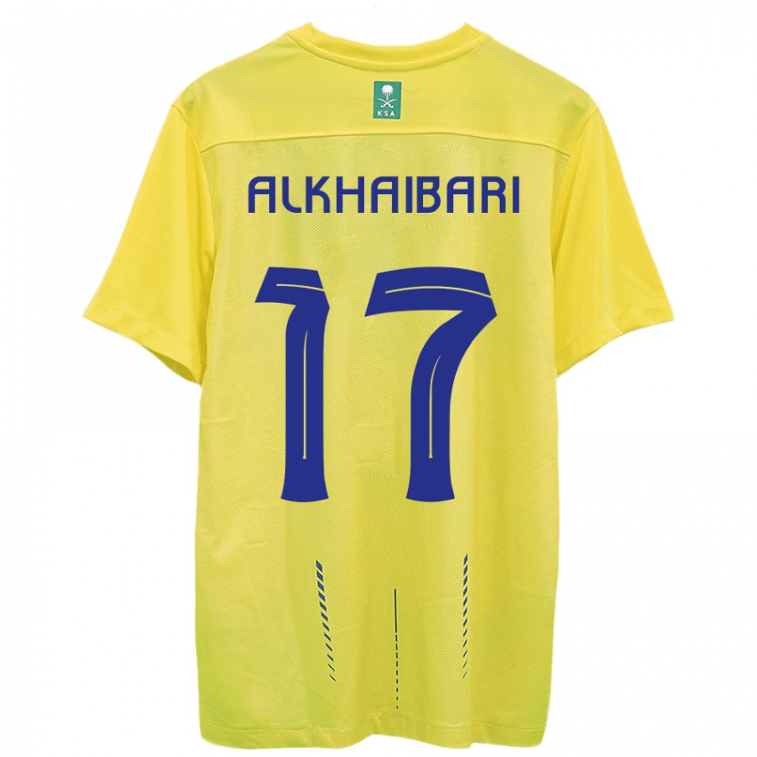 Dětské Abdullah Al-Khaibari #17 Žlutá Domů Hráčské Dresy 2023/24 Dres