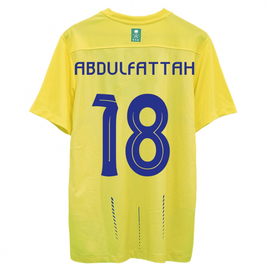 Dětské Abdulfattah Adam #18 Žlutá Domů Hráčské Dresy 2023/24 Dres