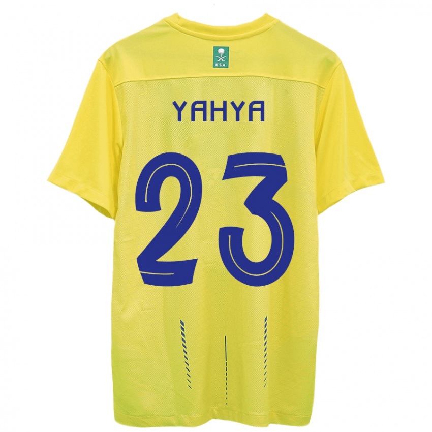 Dětské Ayman Yahya #23 Žlutá Domů Hráčské Dresy 2023/24 Dres