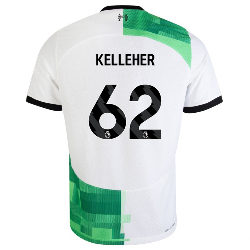 Dětské Caoimhin Kelleher #62 Bílá Zelená Daleko Hráčské Dresy 2023/24 Dres