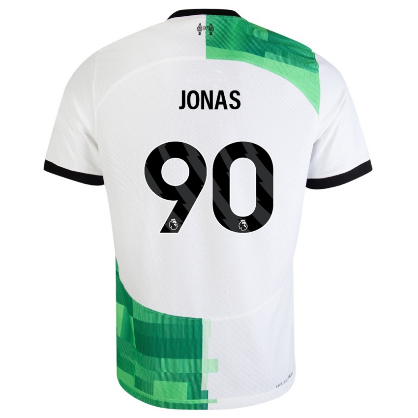 Dětské Lee Jonas #90 Bílá Zelená Daleko Hráčské Dresy 2023/24 Dres