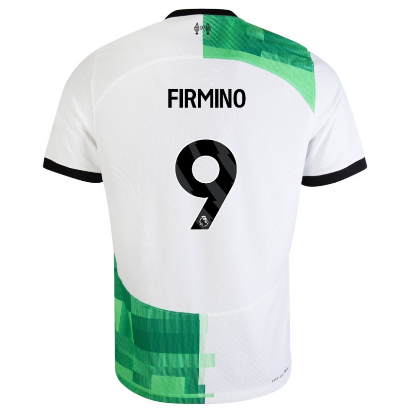 Dětské Roberto Firmino #9 Bílá Zelená Daleko Hráčské Dresy 2023/24 Dres