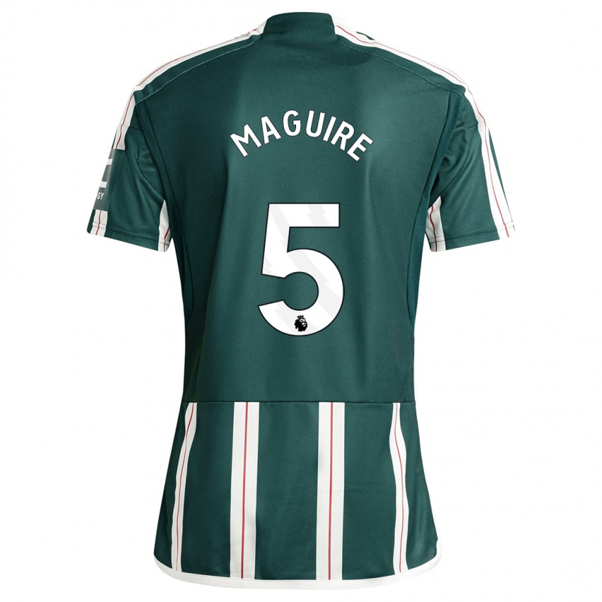 Dětské Harry Maguire #5 Tmavozelený Daleko Hráčské Dresy 2023/24 Dres