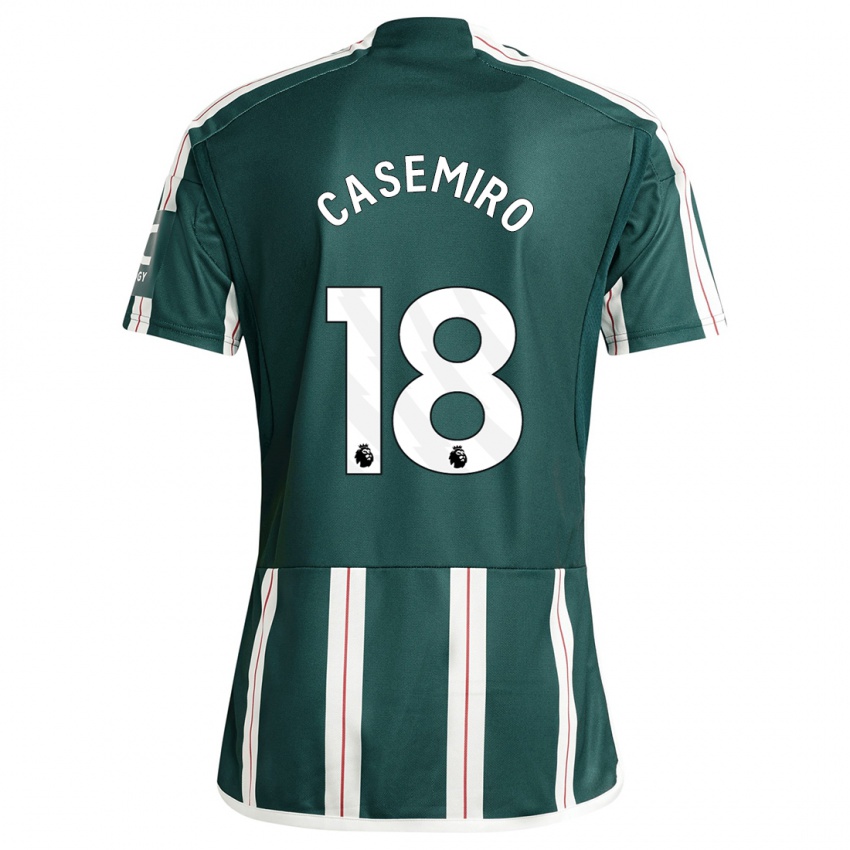 Dětské Casemiro #18 Tmavozelený Daleko Hráčské Dresy 2023/24 Dres