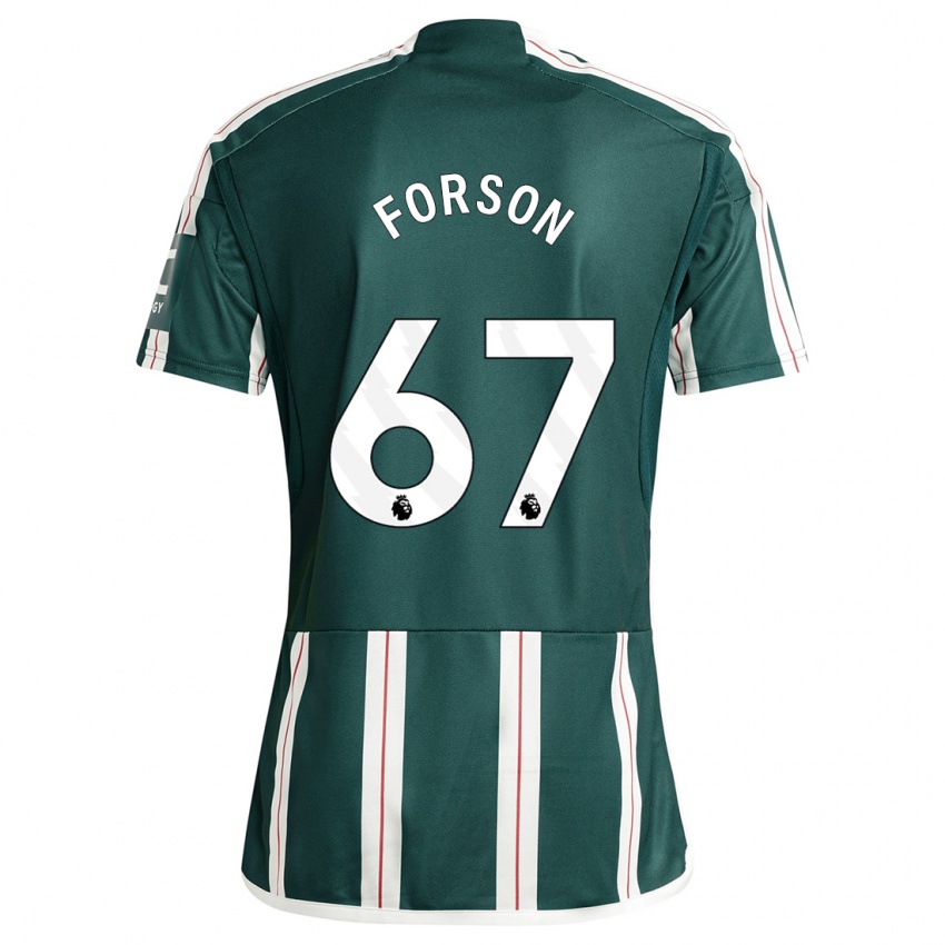 Dětské Omari Forson #67 Tmavozelený Daleko Hráčské Dresy 2023/24 Dres