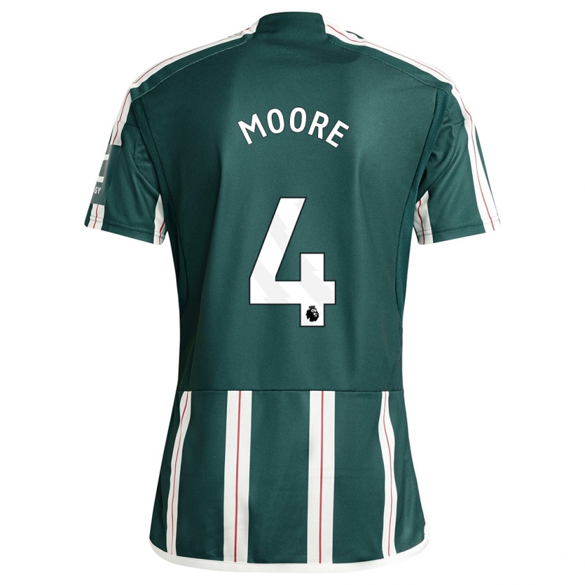 Dětské Jade Moore #4 Tmavozelený Daleko Hráčské Dresy 2023/24 Dres