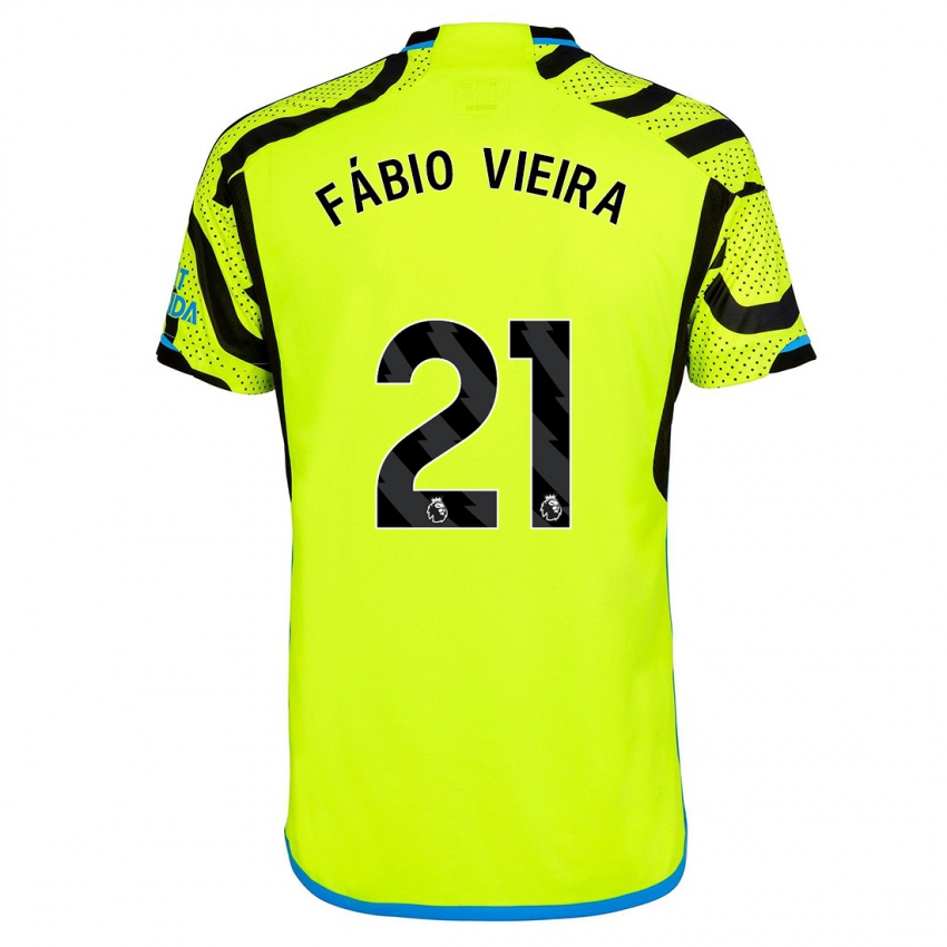 Dětské Fabio Vieira #21 Žlutá Daleko Hráčské Dresy 2023/24 Dres