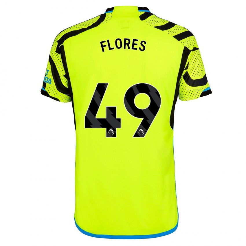 Dětské Marcelo Flores #49 Žlutá Daleko Hráčské Dresy 2023/24 Dres