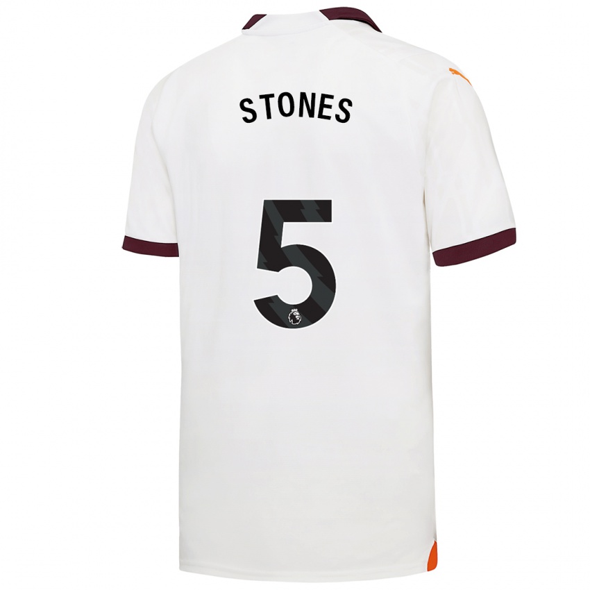 Dětské John Stones #5 Bílý Daleko Hráčské Dresy 2023/24 Dres