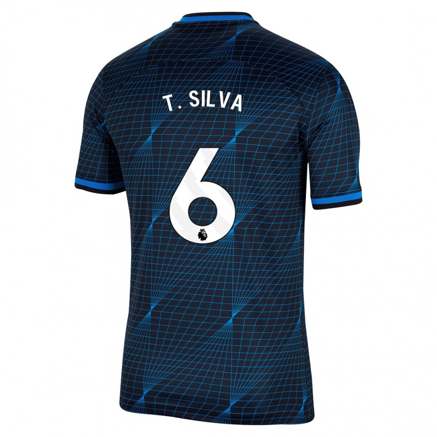 Dětské Thiago Silva #6 Tmavě Modrá Daleko Hráčské Dresy 2023/24 Dres