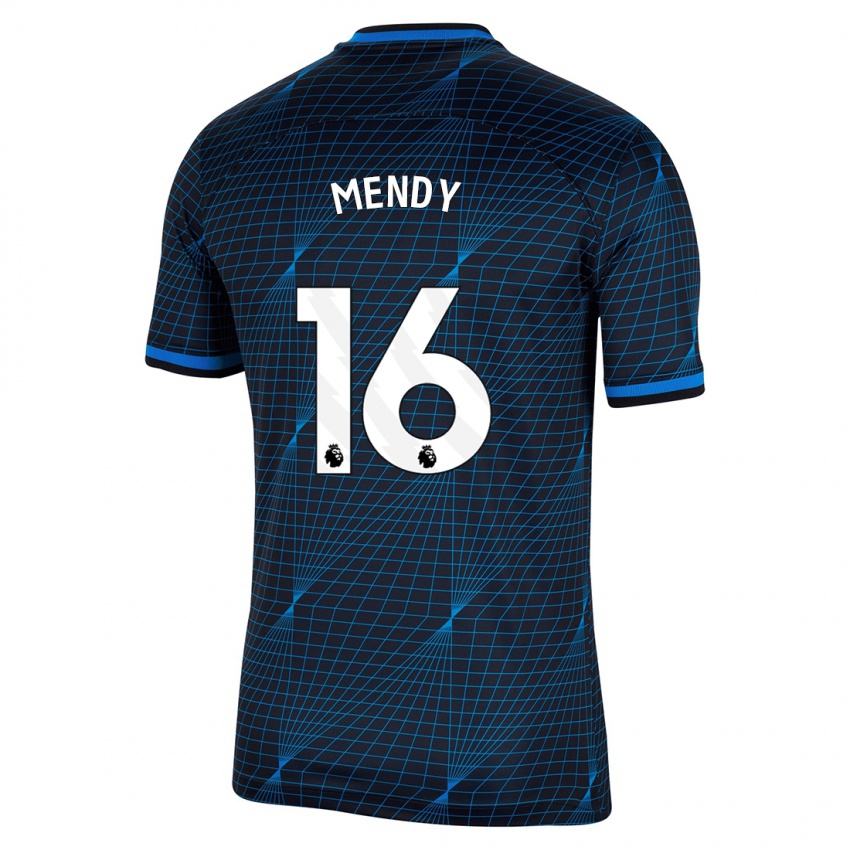 Dětské Edouard Mendy #16 Tmavě Modrá Daleko Hráčské Dresy 2023/24 Dres