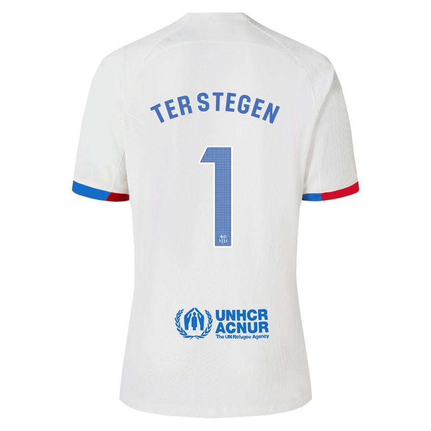 Dětské Marc-Andre Ter Stegen #1 Bílý Daleko Hráčské Dresy 2023/24 Dres