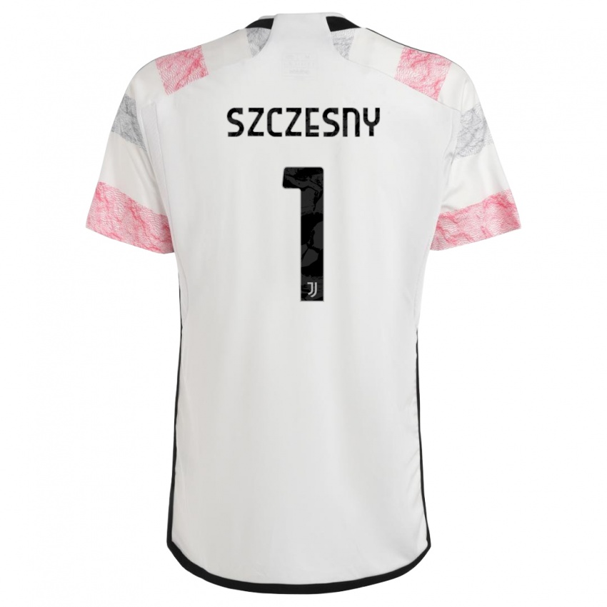 Dětské Wojciech Szczesny #1 Bílá Růžová Daleko Hráčské Dresy 2023/24 Dres