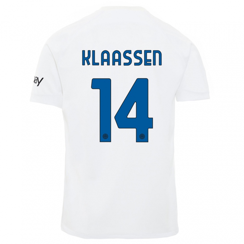 Dětské Davy Klaassen #14 Bílý Daleko Hráčské Dresy 2023/24 Dres