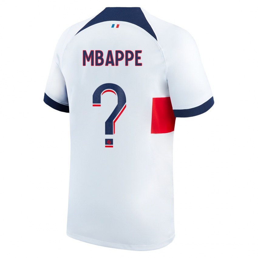 Dětské Ethan Mbappe #0 Bílý Daleko Hráčské Dresy 2023/24 Dres