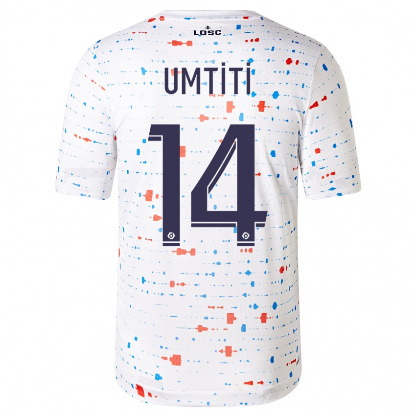 Dětské Samuel Umtiti #14 Bílý Daleko Hráčské Dresy 2023/24 Dres