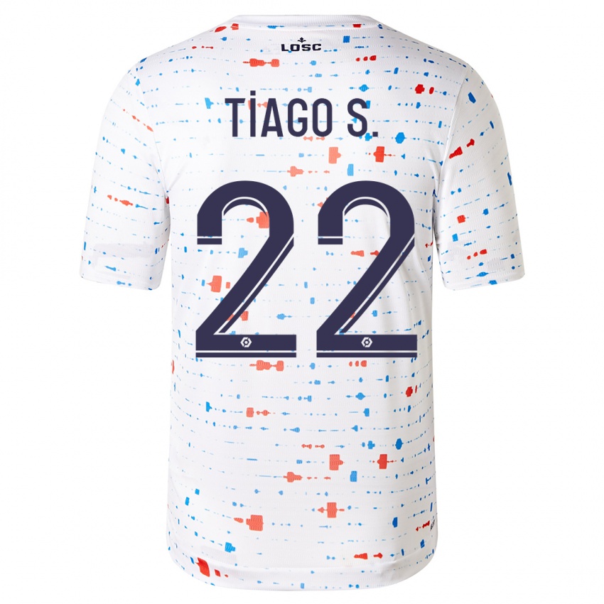 Dětské Tiago Santos #22 Bílý Daleko Hráčské Dresy 2023/24 Dres